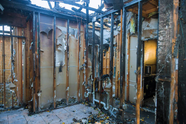Professional Soot Cleanup technician working in Waterflow, NM